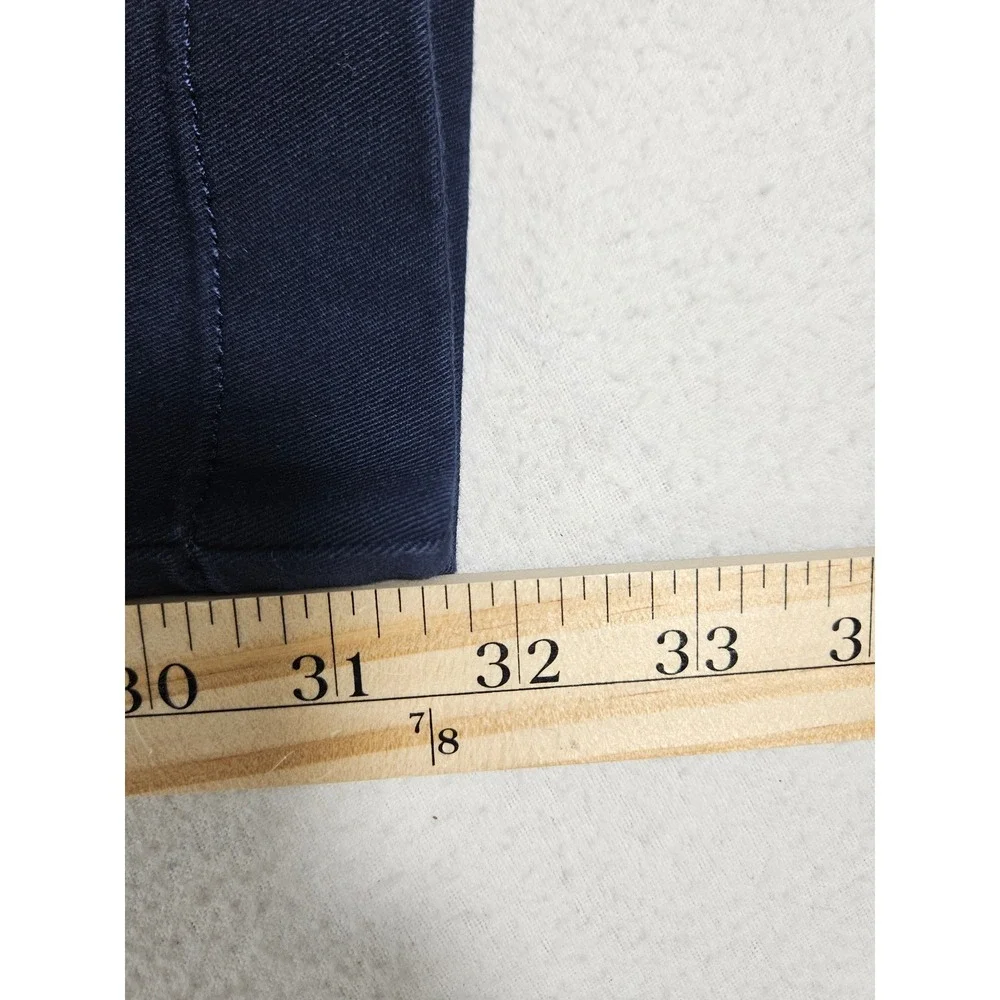 J.Crew Flex Straight Chino Pants Mens 38x32 Navy Blue Stretch Twill H3186 NEW